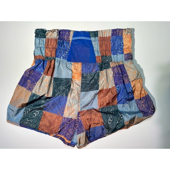 Free People The Way Home Patchwork Shorts Size M High Waist Boho Festival NWT - Picture 8 of 8